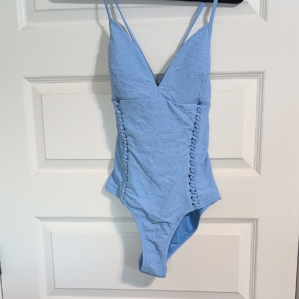 Blue One Piece Swimsuit